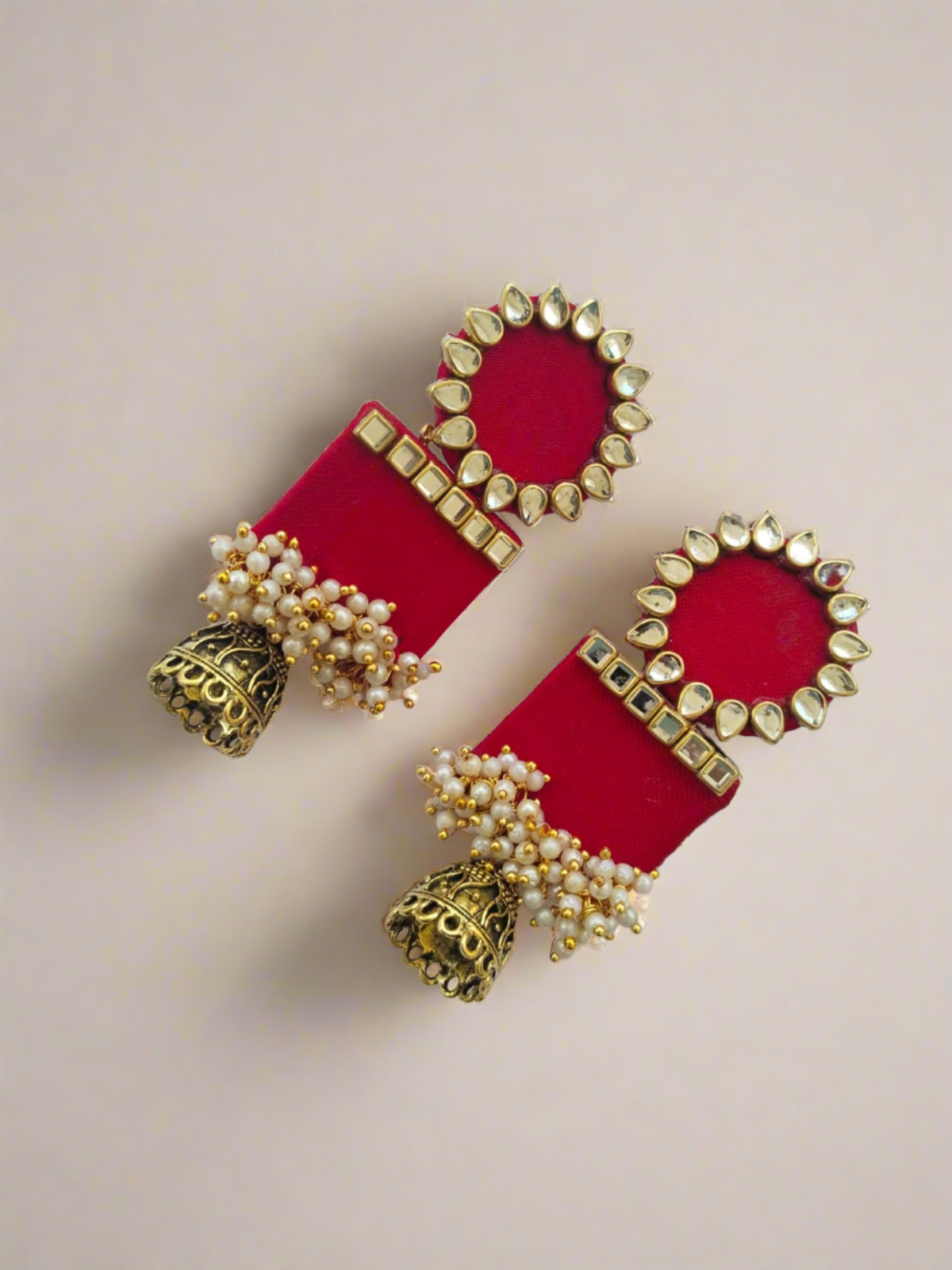 Kundan Pearl Jhumka