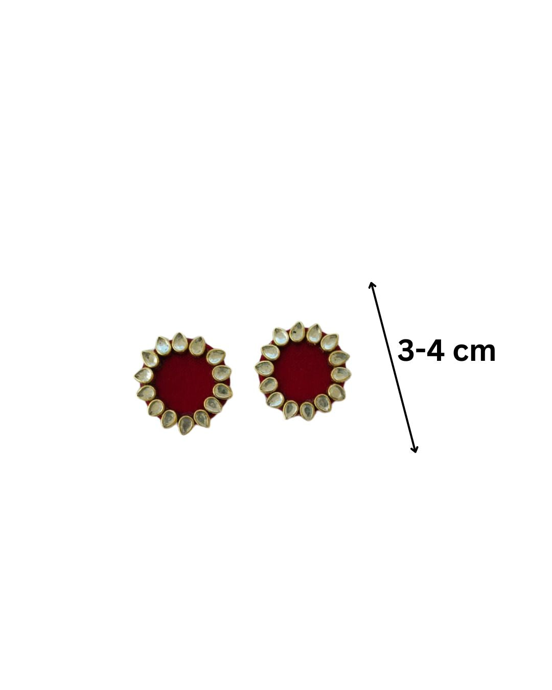 Kundan multicolor studs