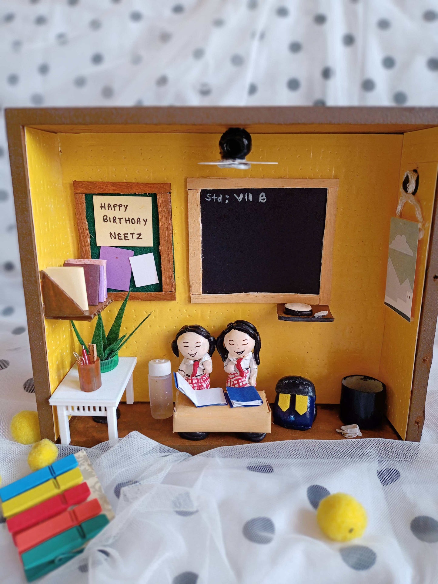 School Classroom theme miniature frame