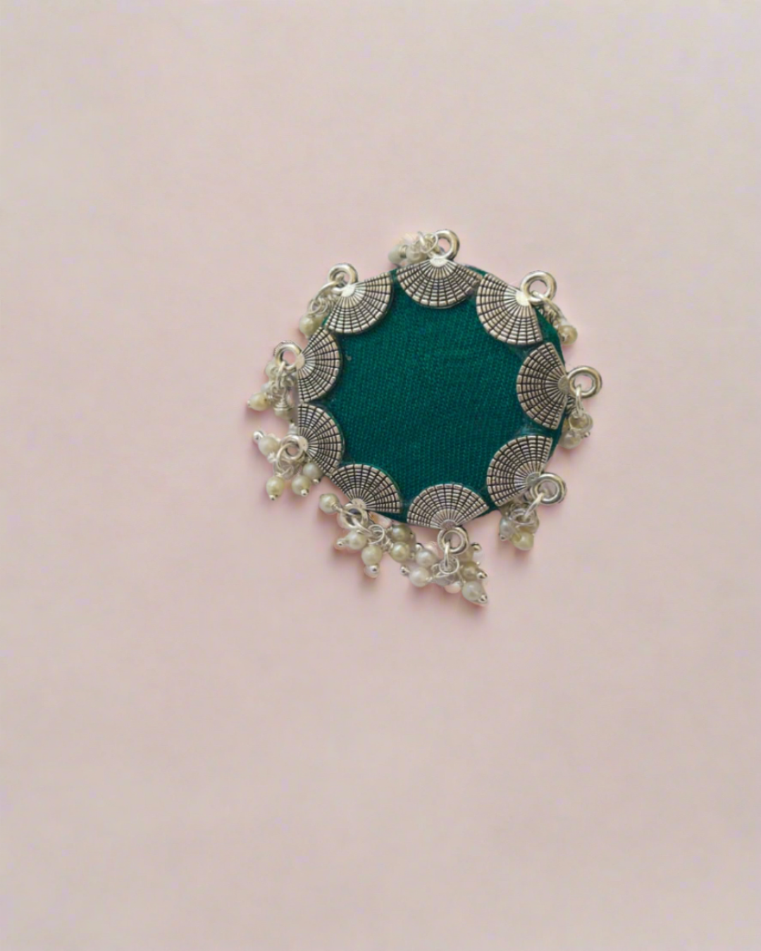 Sea Green & Silver Ring