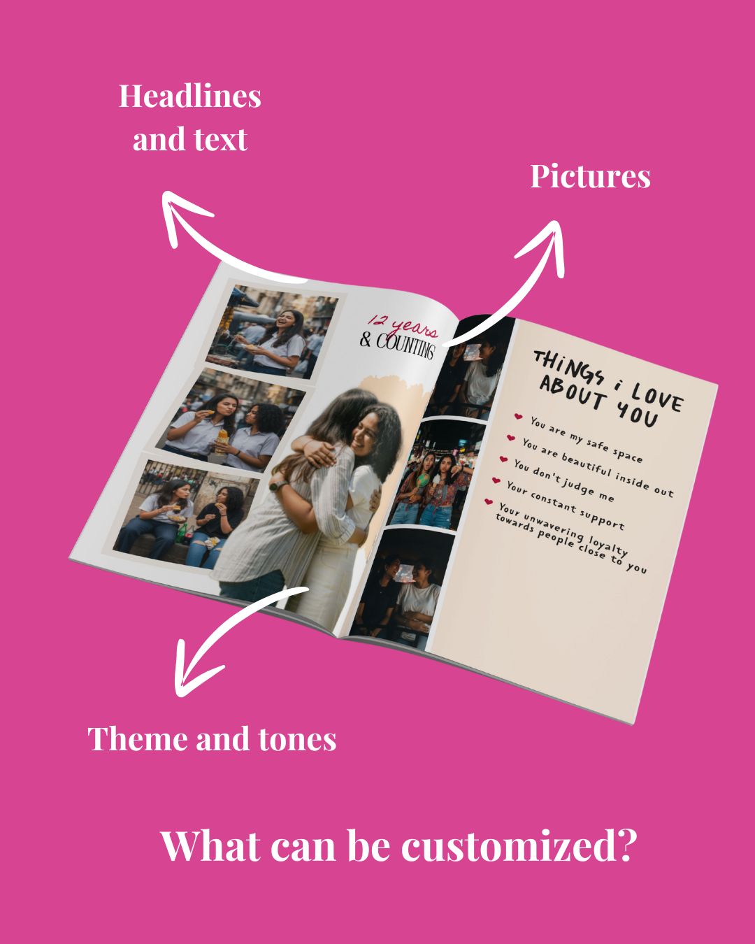 Custom Made Magazine with Photos & Stories