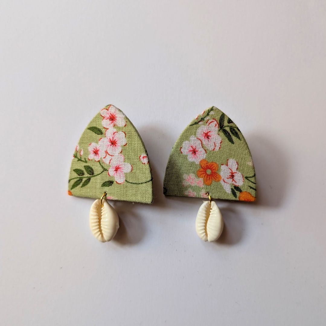 Seabloom Echo Floral Shell Earrings