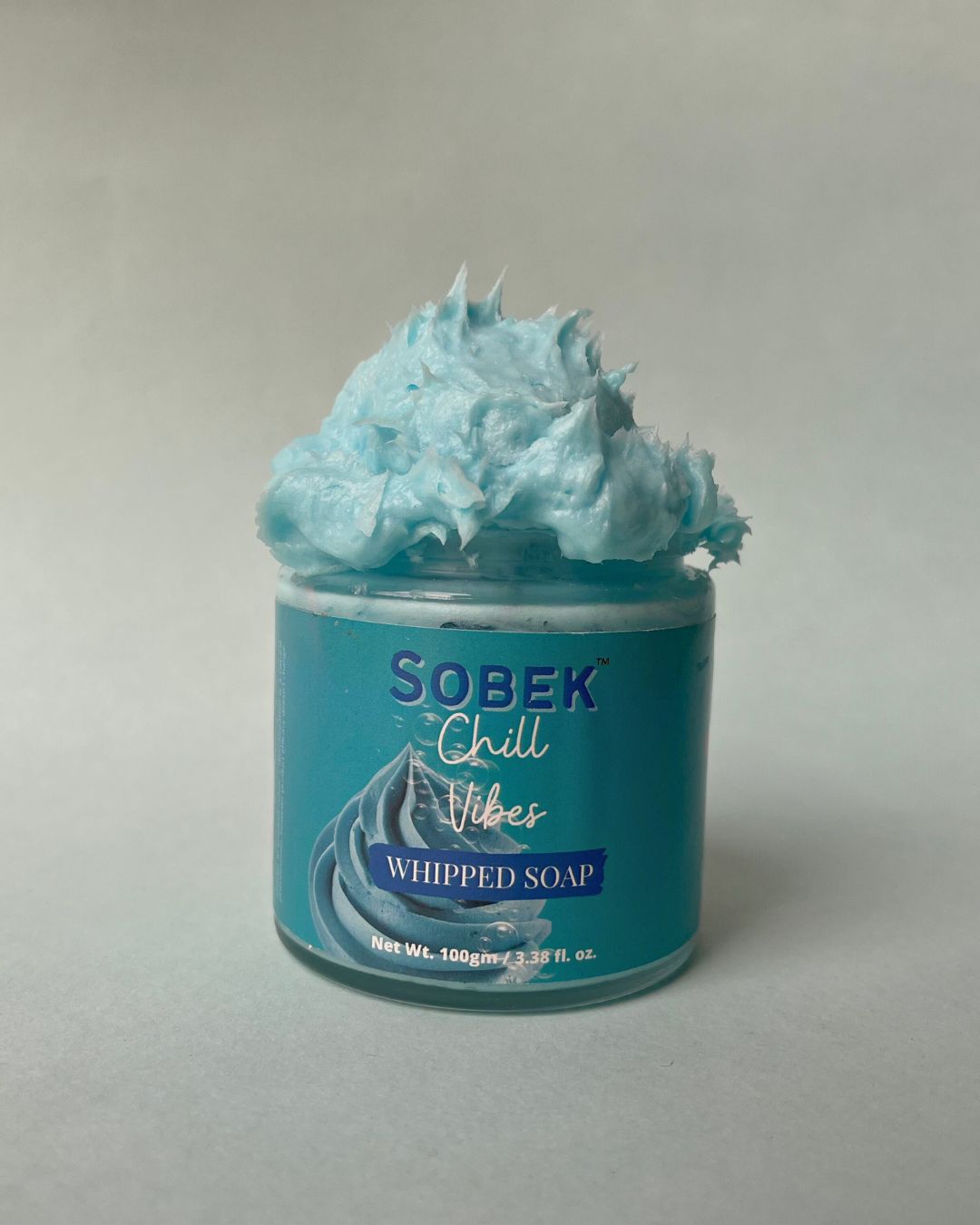 Chill vibes blue whipped cream soap