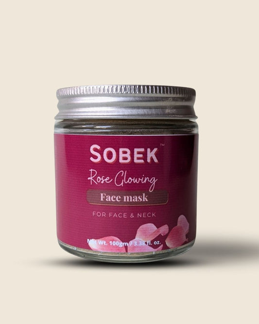 Rose Glowing powder face mask pack 100 g