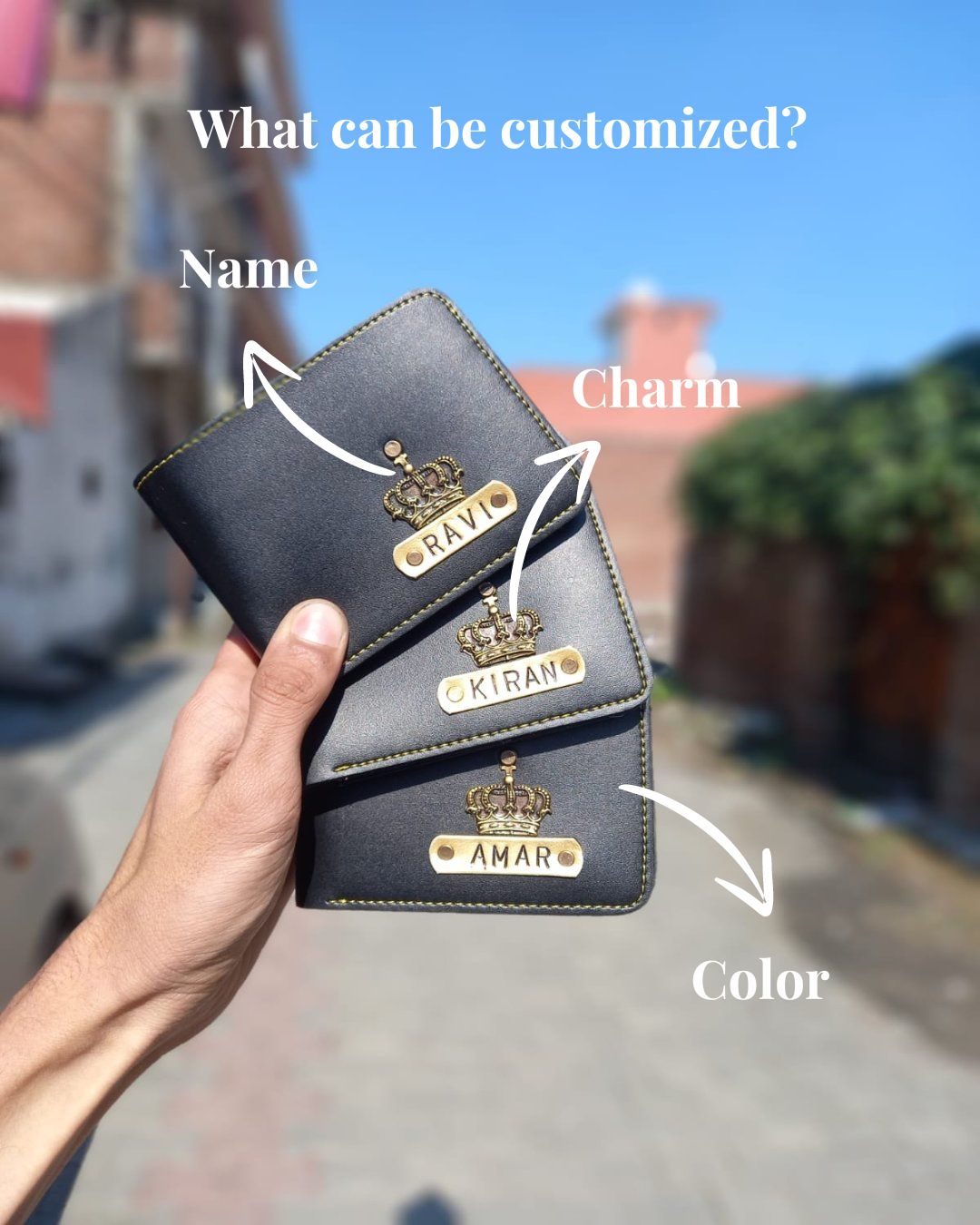 Utility Customized Leather Wallet