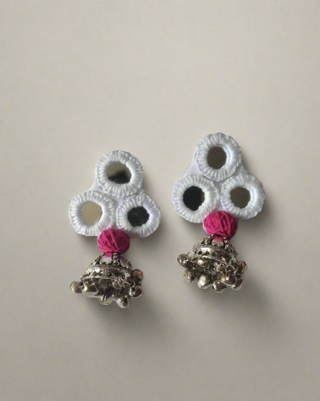 Mirror Crochet Jhumki