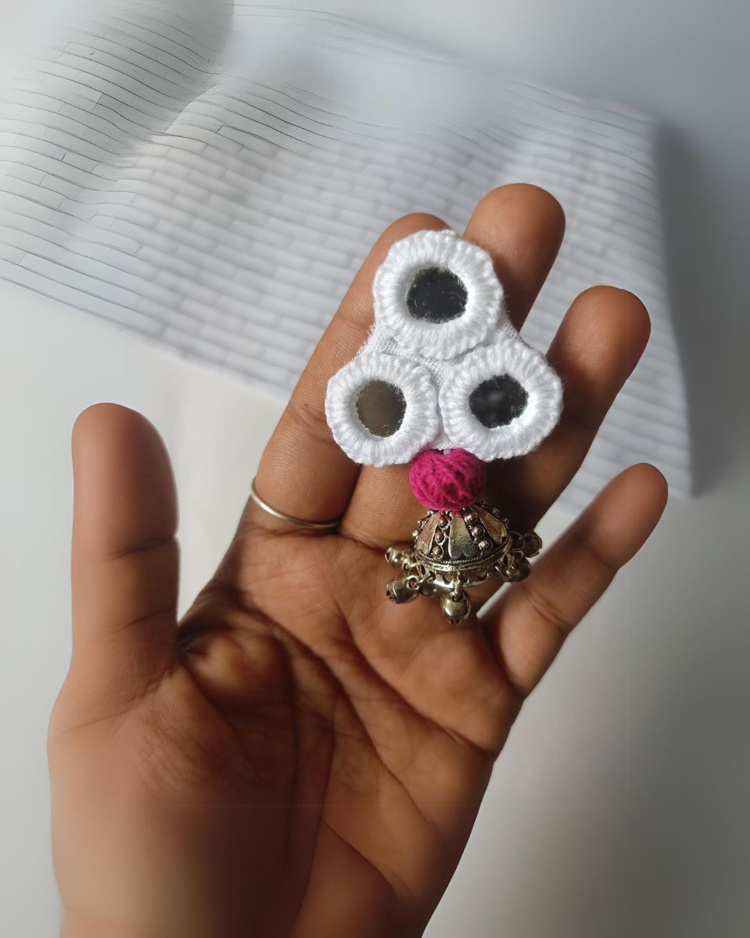 Mirror Crochet Jhumki