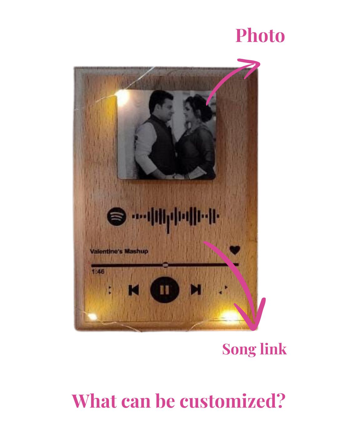 Wooden Spotify Plaque