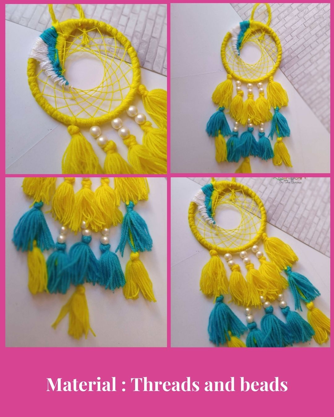 Yellow Blue Dreamcatcher