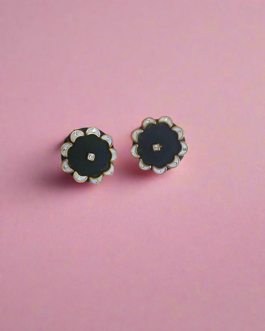 Black Moon Kunddan Studs