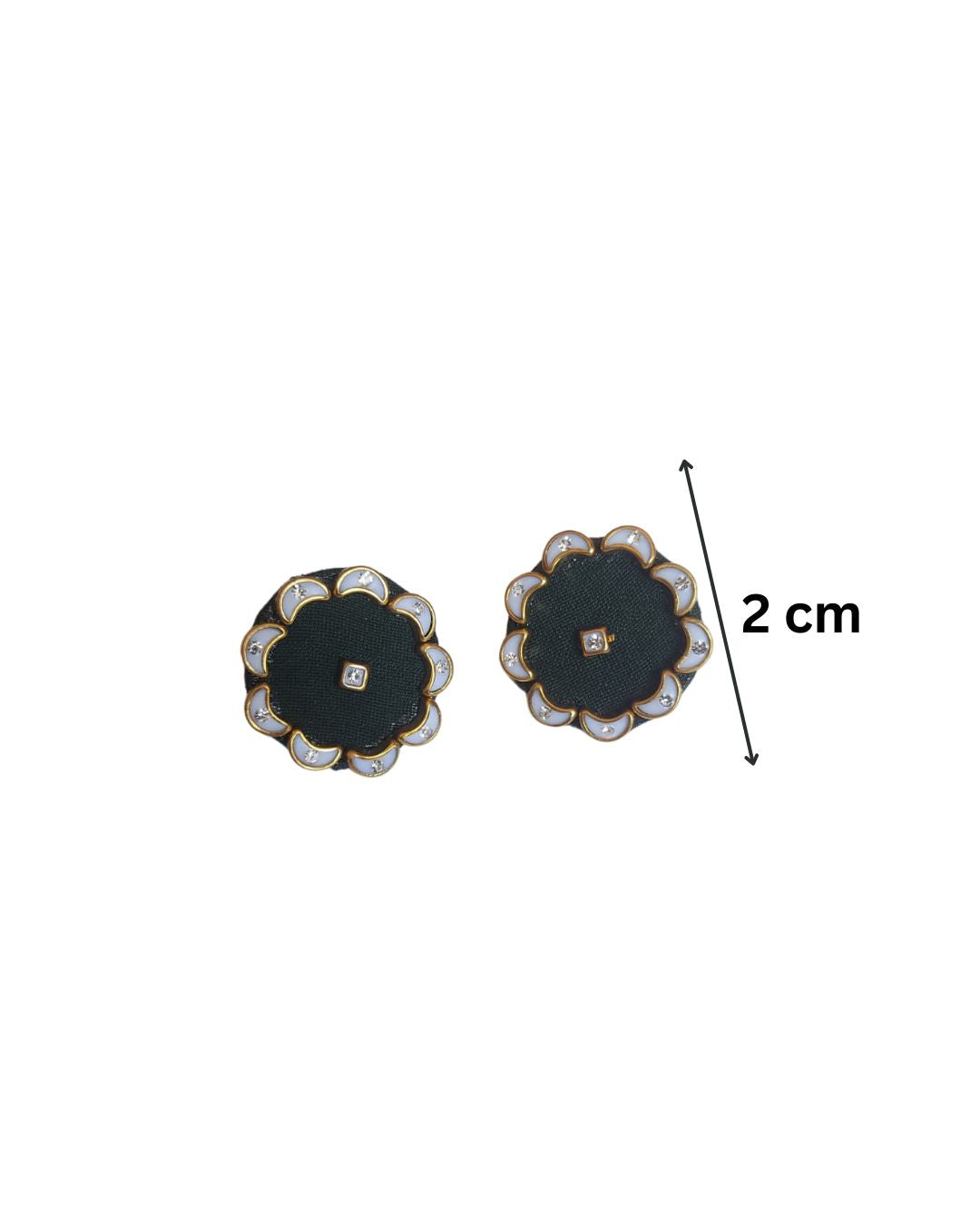 Black Moon Kunddan Studs