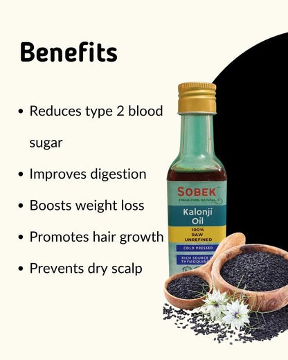 Sobek Naturals Black seed Kalonji Cold Pressed oil 100 ML