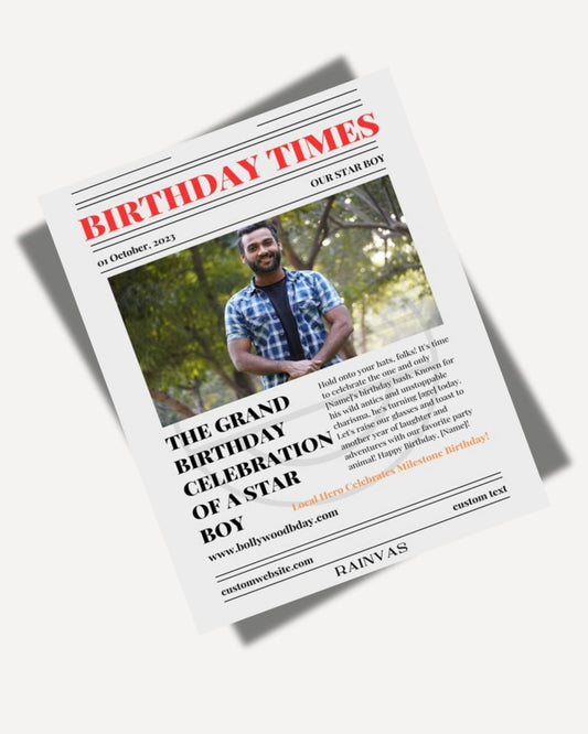 Customized Birthday Newspaper