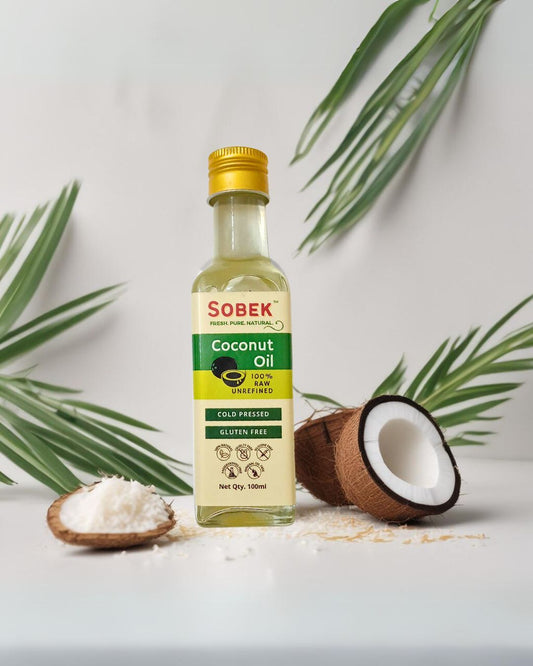 Sobek Naturals Pure Coconut Oil | Cold Pressed gluten free 100 ML