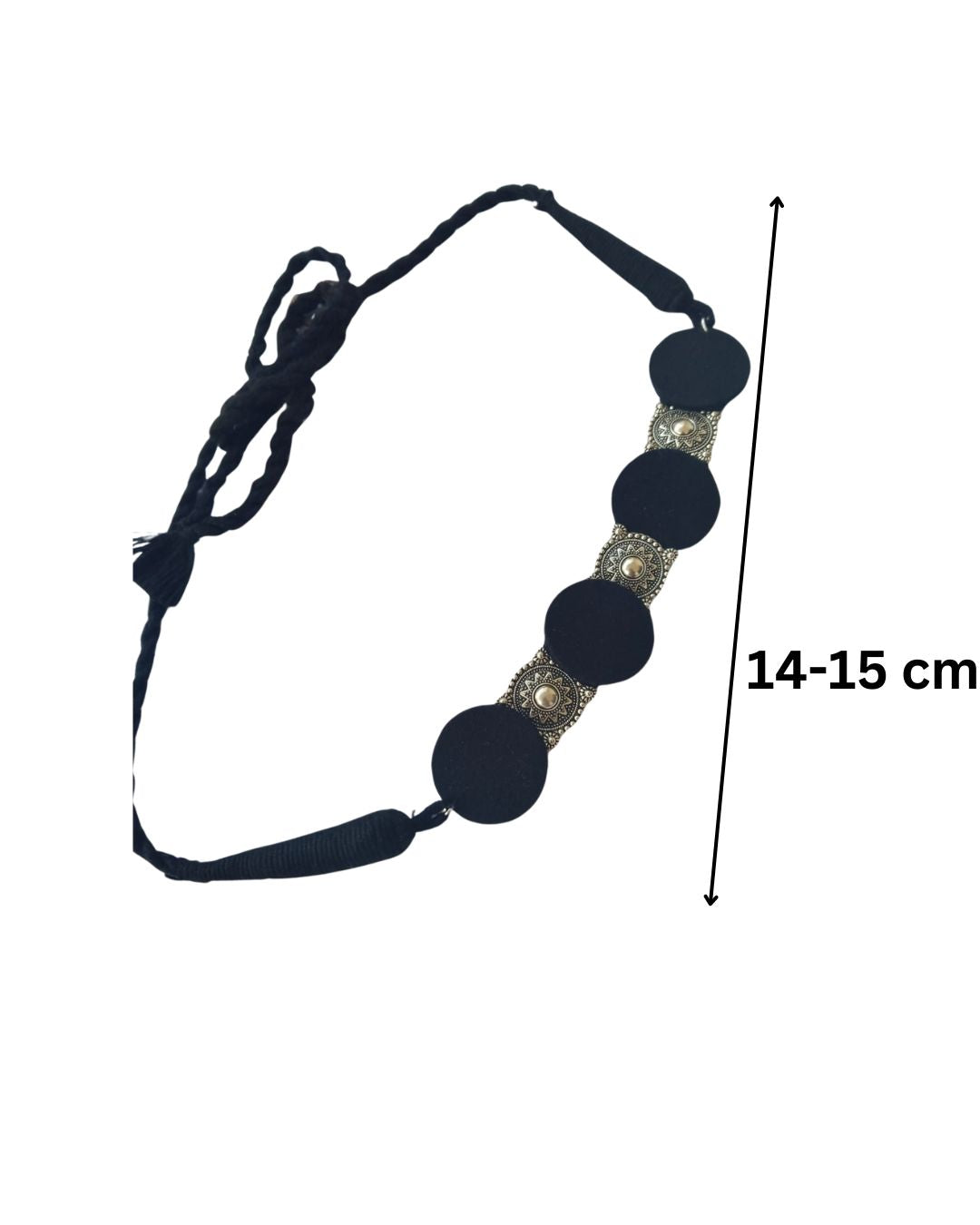 Black Silver Oxidized Choker