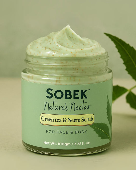 Nature's Nectar(green tea & neem) face and body scrub