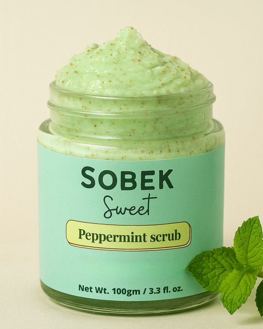 Sweet peppermint face and body scrub