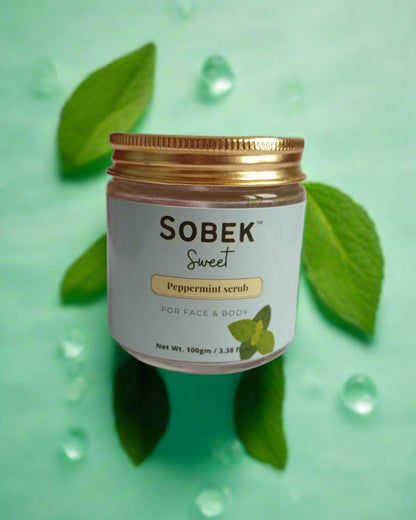 Sobek Naturals Sweet peppermint face and body scrub 100 g