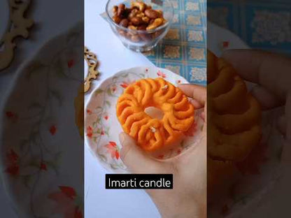 Imarti mithai soy wax vegan gift candles set of 2