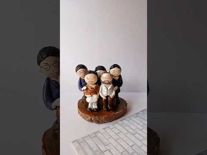 Customised Family table top miniature | gift for family and parents