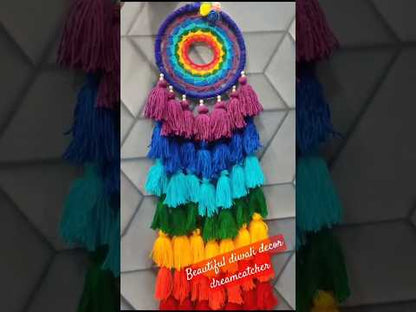 Multicolor Tassels dreamcatcher