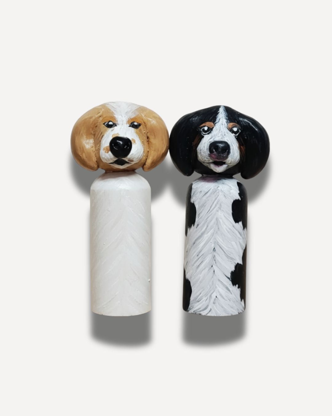 set of wooden peg dolls 