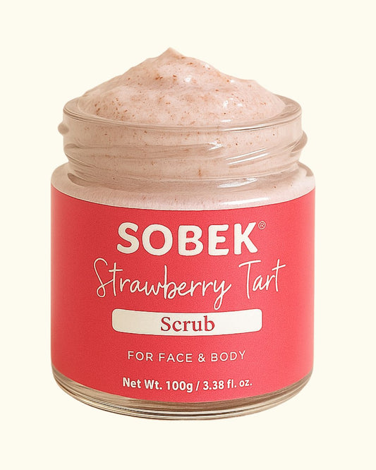 Strawberry tart face and body scrub