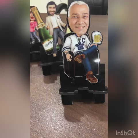 Caricature mobile stand