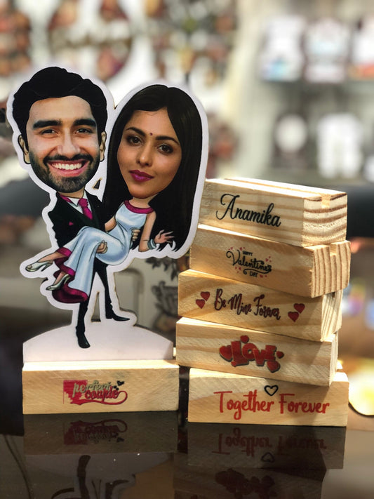 Valentine Special Sublimation Caricatures for couple