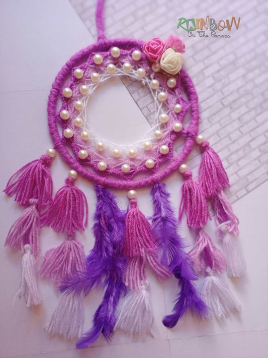 Purple tassels dreamcatcher