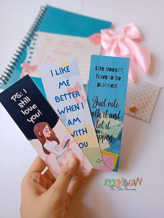 To all the boys I've loved before Set of 3 bookmarks