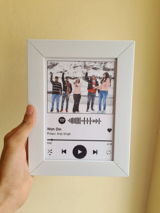 White Spotify frame 7*9 inches