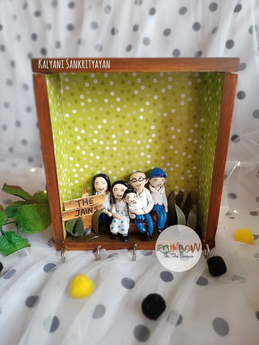 Family miniature keyholder